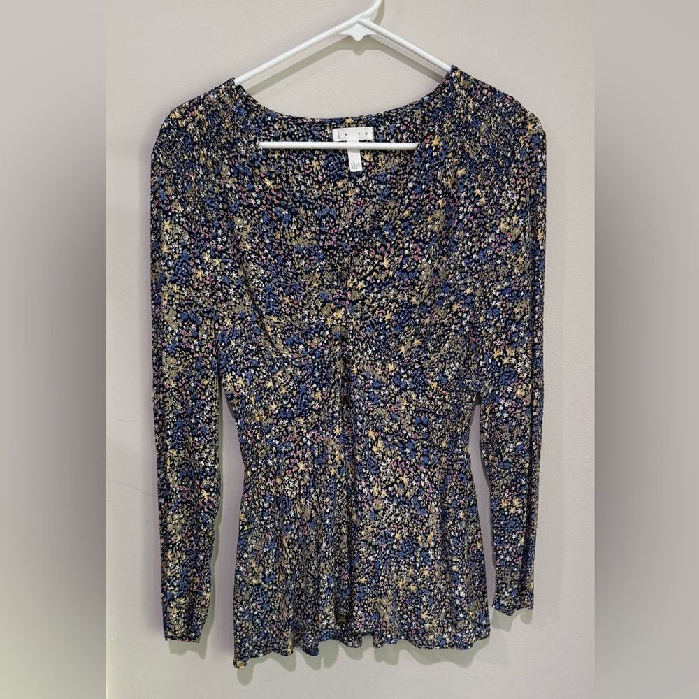 Leith Multicolor Floral Blouse